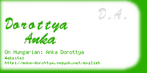 dorottya anka business card